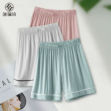睡裤女士夏季三分短裤薄款单件大码宽松外穿空调大裤衩家居七分裤商品大图