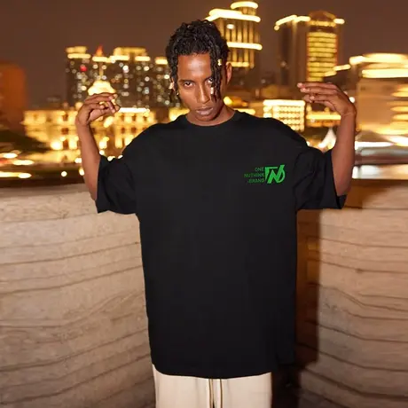 Nuthink加肥加大美式高街字母短袖T恤男宽松潮牌潮流半袖男款夏季商品大图