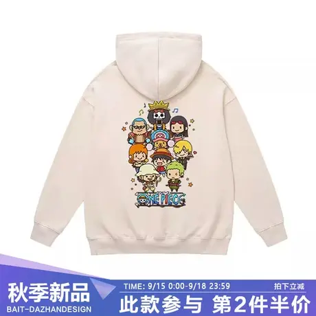 日漫海贼可爱卡通路飞周边衣服潮流青少年潮牌慵懒风圆领情侣上衣商品大图