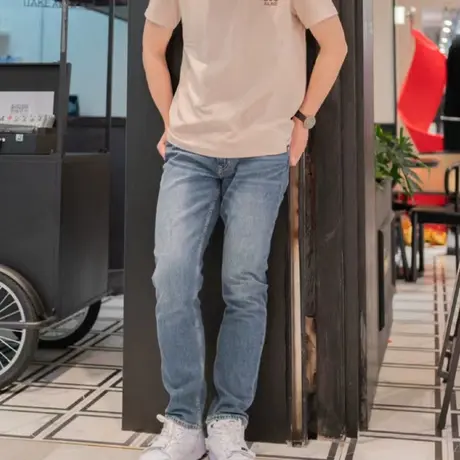 LeeXLINE24早春新品726标准中腰直角男牛仔裤LMB100726205167A图片