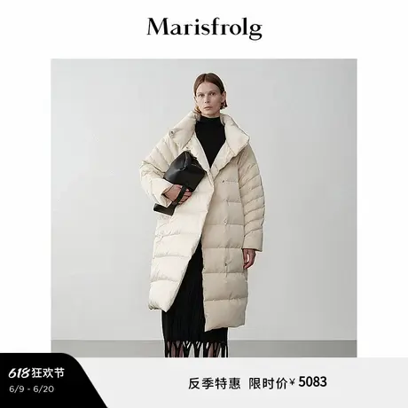 【时装羽绒】Marisfrolg玛丝菲尔冬白鹅绒连帽羽绒服外套商品大图