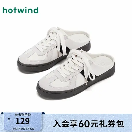 热风厚底凉拖女款2025年春季新款百搭休闲凉鞋轻便软底时尚凉拖图片