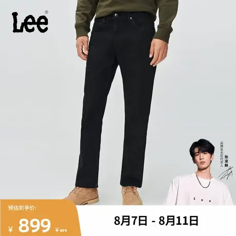 【张凌赫代言】Lee商场同款25秋冬新品726标准直筒黑灰色男牛仔裤商品大图