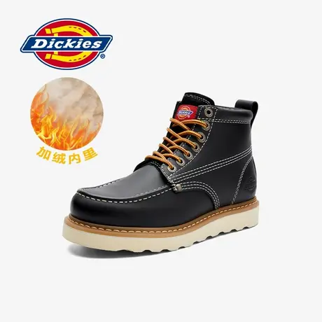 Dickies女鞋2025年冬季新款短靴加绒保暖工装靴皮靴英伦马丁靴男图片