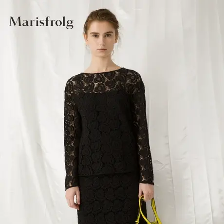 【奥莱清仓保暖季特价 】玛丝菲尔蕾丝衫商品大图