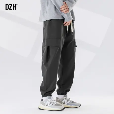 男士束脚休闲裤男秋季男款宽松裤子男款2024新款工装裤长裤运动裤商品大图