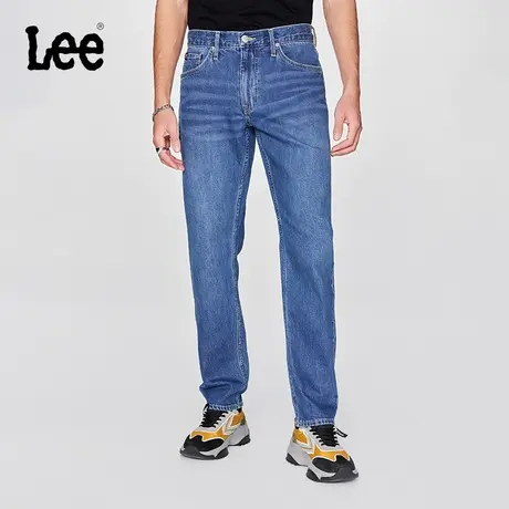 Lee24早春新品多版型中腰蓝色五袋款男士休闲牛仔长裤潮流LMB1007图片
