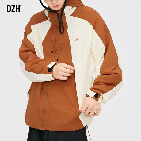 男士冲锋衣男连帽休闲外套男款2024年春季新款男装情侣夹克休闲服商品大图