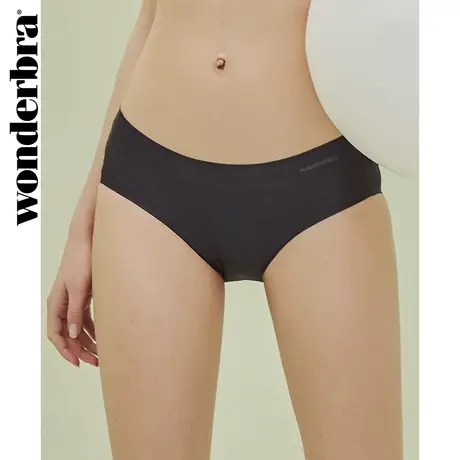 wonderbra肤色黑色内裤女性感无痕透气中腰三角裤舒适内裤女图片
