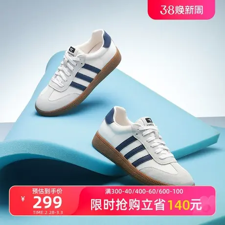 【门店发货】康龙女鞋 2024春季新款时尚圆头拼色条纹德训鞋舒适图片