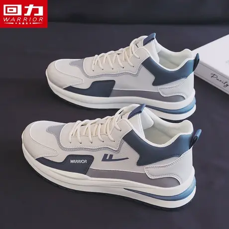 回力男鞋高帮鞋男2023新款秋冬季棉鞋平底防滑跑步休闲运动阿甘鞋商品大图