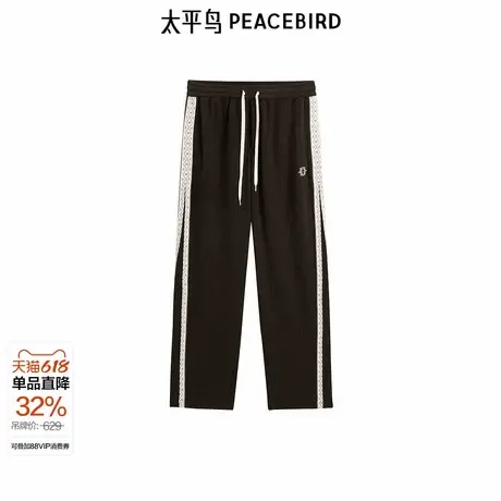 【商场同款】太平鸟男装休闲裤冬季新款灯芯绒直筒卫裤 B1GME4333商品大图