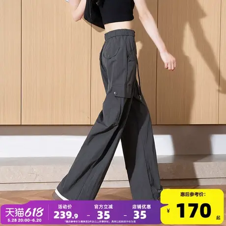 唐狮25夏季新款女休闲裤宽松设计感速干工装裤户外登山裤阔腿裤GT商品大图