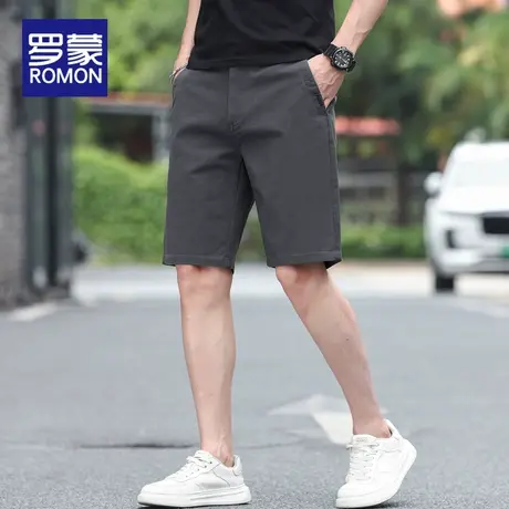 罗蒙男士休闲短裤宽松透气夏薄款2025新款时尚百搭五分裤中裤男款商品大图