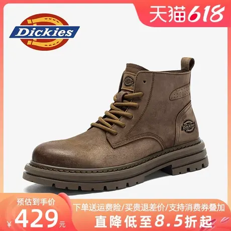 Dickies马丁靴男款2025新款夏季男鞋中帮靴子男靴男士英伦工装靴商品大图