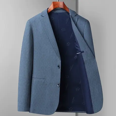 小西装外套男士休闲单件西服时尚修身上衣青年新款春秋季薄款外套商品大图