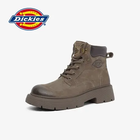 Dickies马丁靴女2024年冬季新款短靴复古软底防滑工装靴女登山鞋图片