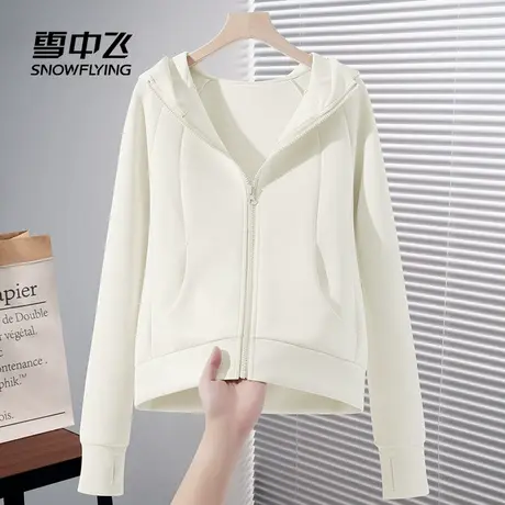 雪中飞卫衣外套女春秋2025新款韩系慵懒风上衣女生修身休闲开衫PC商品大图