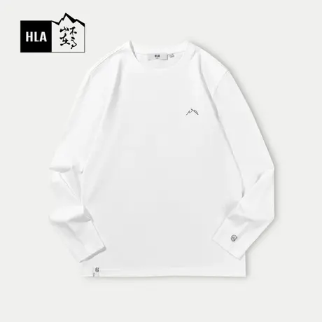 HLA/海澜之家循迹山不在高系列长袖T恤24春夏新凉感柔软上衣男图片
