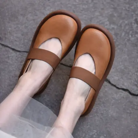 Artmu阿木原创港风复古文艺浅口单鞋女平底玛丽珍鞋2023春季新款商品大图