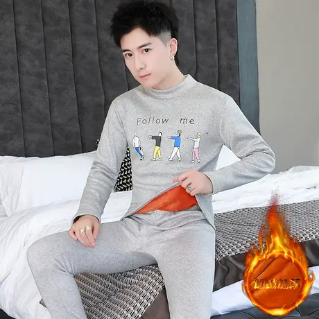 保暖内衣套装男秋冬季新款青少年高初中学生大童加绒加厚秋衣秋裤图片