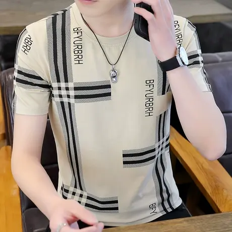 全棉短袖t恤男夏季新款韩版翻领男士polo衫商务休闲打底衫上衣服商品大图
