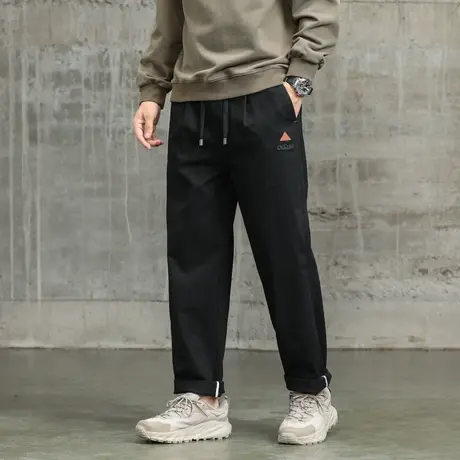 裤子男款时尚休闲直筒束脚裤大码休闲裤男款百搭潮流工装裤休闲男商品大图