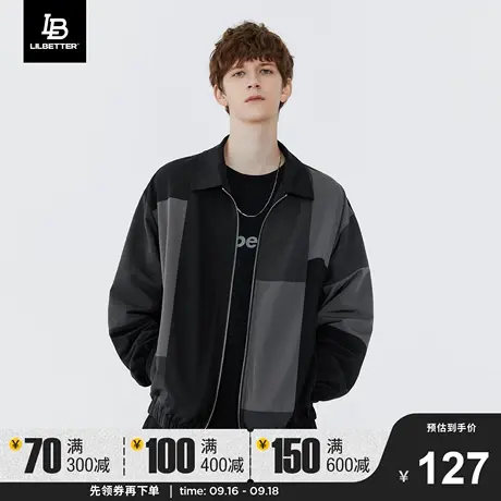 Lilbetter男士外套2023秋冬新款潮牌褂子男装翻领潮流衣服夹克LB商品大图