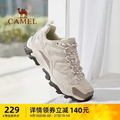 骆驼女鞋2023秋季新款户外运动鞋女款休闲鞋轻便耐防滑登山徒步鞋商品大图