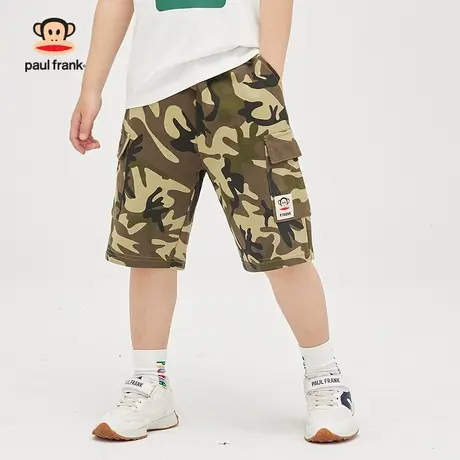 大嘴猴童装男童短裤2023年夏季新品中大童外穿儿童薄款五分裤子商品大图