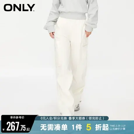 ONLY夏季美式时尚复古辣妹工装裤宽松直筒显瘦休闲裤女|123314030商品大图