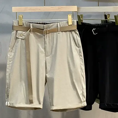 送腰带夏季东大门男士新款宽松休闲工装短裤子潮牌潮流5五分中裤图片