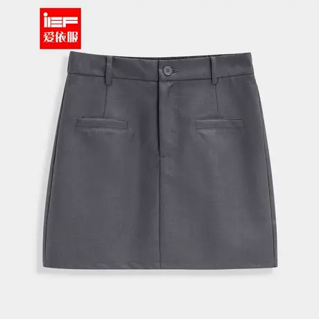 IEF/爱依服【微胖】大码女装2025秋季新款韩系风简约通勤百搭A裙图片