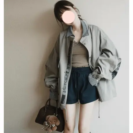 爵莱菲大码英伦风风衣外套女2025春秋新款小个子气质休闲韩版图片