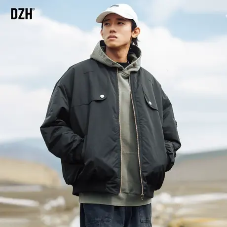 男士棒球服飞行员夹克外套男冬棉服男款2023年新款加厚棉衣防寒服商品大图