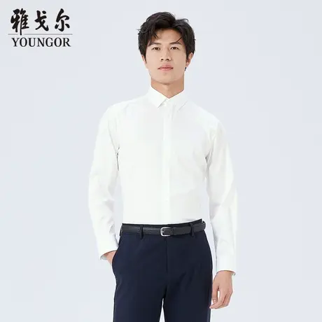 雅戈尔奥莱 商场同款男士长袖衬衫秋季新款官方商务长袖衬衫商品大图