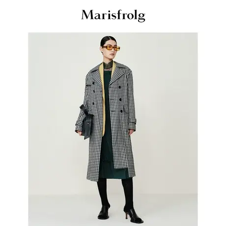 【意大利进口面料】玛丝菲尔秋季风衣维西格纹提花风衣商品大图