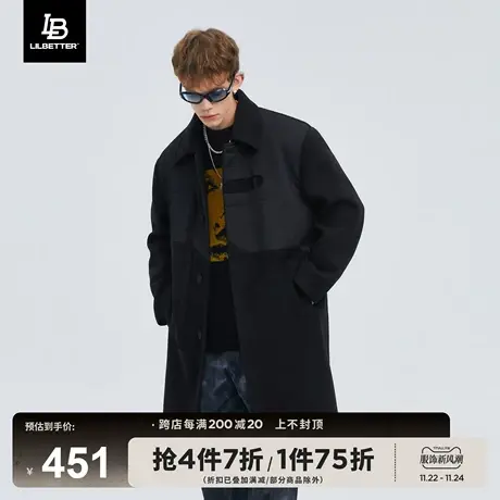 LiLbetter大衣男新款高级感外套加厚冬季上衣长款男装国潮衣服LB商品大图