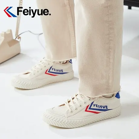 feiyue/飞跃经典款饼干鞋女2024春季款日系百搭帆布鞋复古休闲鞋商品大图