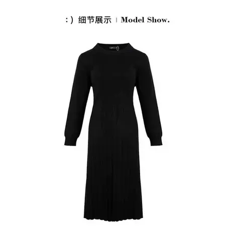 爱朴爱朴2024新款春季大码女装气质洋气显瘦遮肉时尚设计感连衣裙图片