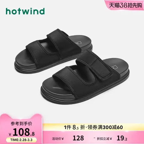热风2024年夏季新款男士时尚拖鞋商品大图