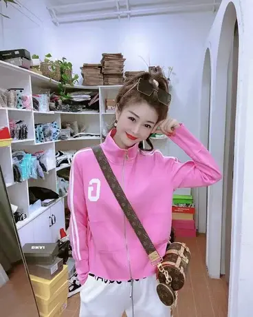 立领棒球服女欧货2023早春新款时尚显瘦炸街休闲运动开衫短外套女商品大图