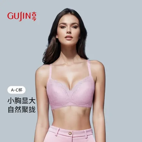 【商城同款】内衣女聚拢小胸显大聚拢软支撑蕾丝文胸商品大图