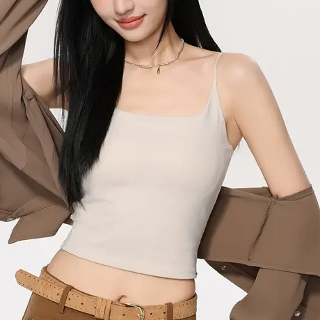 美背带胸垫吊带背心性感辣妹上衣女士外穿抹胸内衣打底衣内搭夏季商品大图