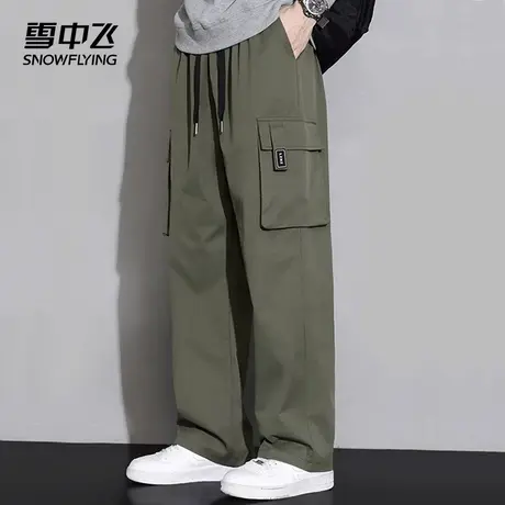 雪中飞休闲裤2025春秋季新品工装日常时尚百搭男士多口袋阔腿长裤图片