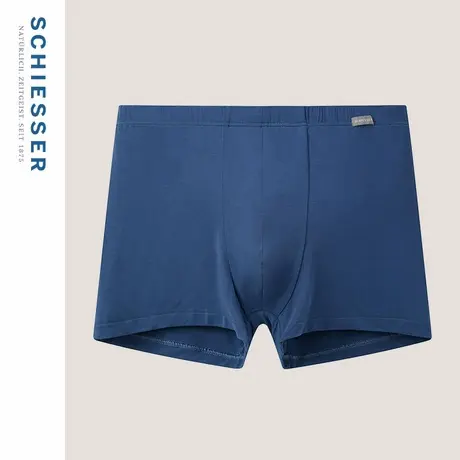 SCHIESSER舒雅男士60S莫代尔桑蚕丝3A抗菌抑菌中腰平角内裤19033T商品大图