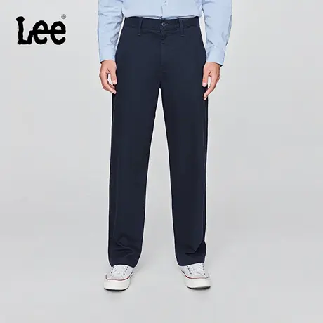 Lee25秋冬新品宽松版男款经典斜纹布抓绒休闲裤潮流LMB009918209商品大图
