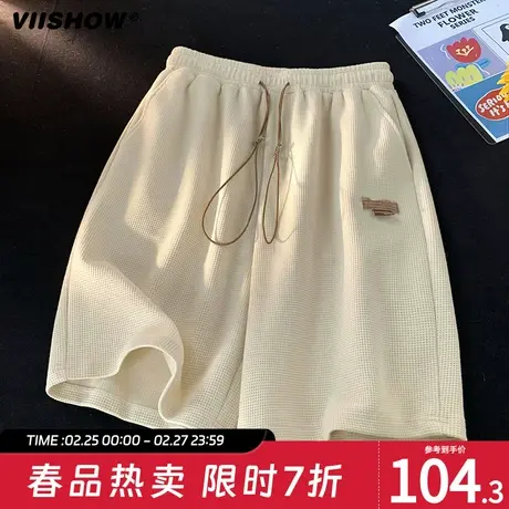 VIISHOW潮流休闲短裤男夏季港风宽松五分裤子薄款显瘦运动中裤商品大图