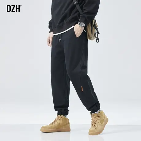 男士黑色卫裤潮牌男2024新款秋季裤子休闲百搭篮球运动裤美式束脚图片