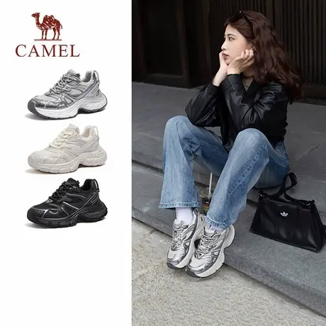 耀月骆驼老爹鞋女2025春夏季厚底增高时尚舒适运动鞋爆款休闲鞋女商品大图